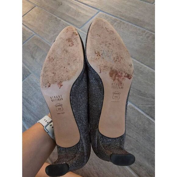 Stuart Weitzman Chicpump Pyrite Nocturn Gray Iridescent Sparkle Size‎ 9.5 N - Picture 8 of 9